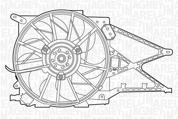 MAGNETI MARELLI Вентилятор, охлаждение двигателя 069422343010